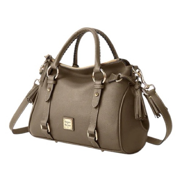 Dooney & Bourke Leather Sorrento  Satchel Bag in Tobacco New $508 MSRP - Picture 2 of 16